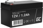 GREEN CELL Battery AGM 12V 1.2 Ah