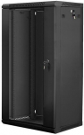 Lanberg WF01-6422-10B rack cabinet 22U Wall mounted rack Black