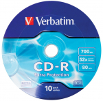 Verbatim CD-R 52x 700MB 10P SP Extra Protection Wrap 43725