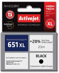 Activejet AH-651BRX Ink (replacement for HP 651 C2P10AE; Premium; 20 ml; black)
