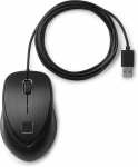 HP Fingerprint Laser Wired Mouse Black