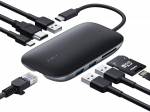 AUKEY CB-C71 interface hub 5000 Mbit/s Black