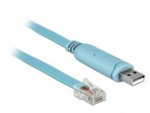 DELOCK Adapter USB2.0/A St > Seriell RS232 RJ45 St 3.0m blau