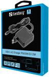 SANDBERG USB-C AC Charger PD65W EU 2M