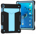 Shock Absorption Silikoonist + PC Tahvelarvuti H&uuml;briid &Uuml;mbris + Volditav - Lenovo Tab M10 TB-X605F/X505 - Sinine/Dark Sinine M10/P10