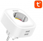 Smart plug WiFi Gosund SP112 2xUSB, 16A, Tuya