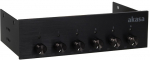 Akasa 5.25 Inch FC.Six Fan Controller - Black