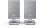 Sharp HT-SPR52021(SL) 2.0.2 Wireless Rear Surround Speakers, 200W, Silver