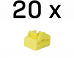 LINDY RJ45 Port Schl&ouml;sser GELB, 20 St&uuml;ck