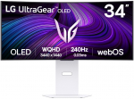 LG 34GX90SA-W computer monitor 86.4 cm (34") 3440 x 1440 pixels Wide Quad HD OLED White
