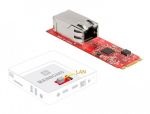 Delock M.2 Key B+M to 1 x RJ45 2.5 Gigabit LAN port