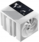 TRYX TURRIS 620 CPU Air Cooler, Dual-Tower, 5-inch Display, White