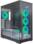 Montech TG3 Black Tempered Glass x 2 PC Case