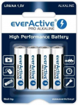 Everactive Pro Alkaline AA Batteries LR6 - 4 Pack