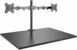 Lindy Dual Display Bracket w/ Pole & Desk Clamp