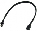 Phobya extension 3Pin 30cm - black