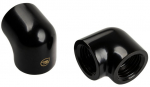Bitspower Touchaqua Adapter 90 Grad G1/4 Zoll IG auf G1/4 Zoll IG - 2er Pack, schwarz
