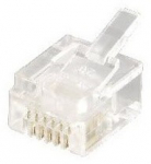 Modular Plug, 6P6C, 100 pcs