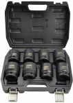AWTOOLS 3/4" Impact Socket Set 8 pcs 24-38 mm Short Black Line