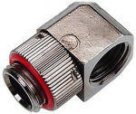 Koolance G1/4 male to G1/4 female 90&deg; swivel adapter, nickel-plated