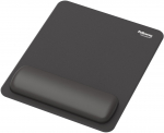 Fellowes Breyta mouse pad with wrist rest, black