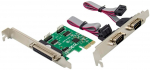 MicroConnect 1 port Parallel, 2 port SerialPCIe card, Chip : ASIX MCS9901 1 x Parallel por + 2 x serial port