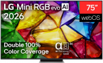 LG 75MRGB87B3B 75" (189 cm) 4K Mini RGB evo Smart TV | LG
