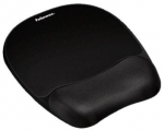Fellowes | Mouse pad with wrist pillow | 202 x 235 x 25.4 mm | Black