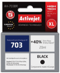 Activejet AH-703BR Ink (replacement for HP 703 CD887AE; Premium; 20 ml; black)