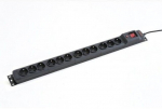 Armac Surge M12 / 16A Rack 19 '' black 2.5m (12 slots)
