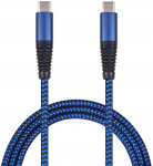 2GO USB Lade-Datenkabel USB Type-C - USB Type-C 1m blau