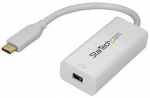 StarTech.com USB-C to Mini DisplayPort Adapter - 4K 60Hz - White - USB 3.1 Type-C to Mini DP Adapter (CDP2MDP) - externa
