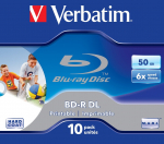 Verbatim 43736 Blank Blu-Ray Disc BD-R 50GB 10-Pack
