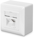 DIGITUS wall outlet 2xRJ45 white Cat6