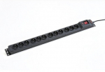 Armac Surge M12 / 16A Rack 19 '' black 1.5m (12 slots)