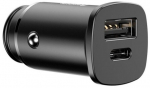 Car charger Baseus Square PPS QC4.0 / PD3.0 5A 30W (black)