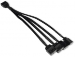 Alphacool aRGB 3-Pin to 4x 3-Pin 15cm Y-Splitter - Black
