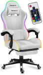 HUZARO FORCE 4.7 RGB White GAMING CHAIR