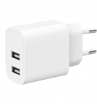 Gembird 2-Port Universal USB Charger 2.4A White