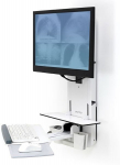 Ergotron StyleView sit-stand vertical lift (white)