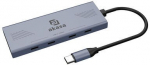 Akasa USB 4-in-1 Hub - 4x USB-C, 18cm, Silver