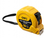 Steel Measuring Tape 10m/25mm Deli Tools EDL9010B (yellow)