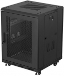 Lanberg Standing rack cabinet 19 inch 15U 600x600 perforated door black (Flat pack)