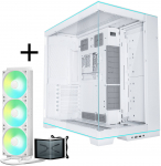 Lian Li O11D EVO RGB + TRYX PANORAMA SE ARGB complete water cooling - white, 360mm