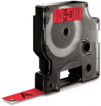 Dymo label tape D1 12mmx7m, black/red