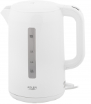 Adler | Kettle | AD 1386 | Electric | 1850 W | 2.2 L | Plastic | 360&deg; rotational base | White