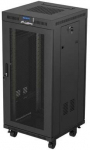Lanberg Rack cabinet 19" free-standing 24U/600x600 (flat pack) with mesh door LCD V2, black | Lanberg