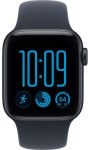 Apple Watch SE 3 (Black, 40mm, Sport Band Navy Blue S/M, Cellular)
