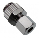Koolance Compression Fitting f&uuml;r Kupfer Tubes, OD 06 mm zu G 1/4 Zoll BSPP- silber