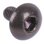 screw ISO 7380 M3 x 6 hexagonal fillister head - black nickel